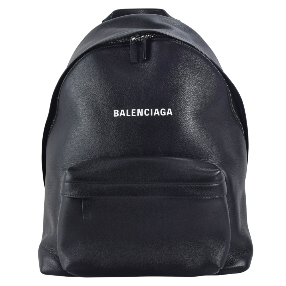 BALENCIAGA Everyday Logo Backpack Rucksack Backpack Black - Picture 1 of 12